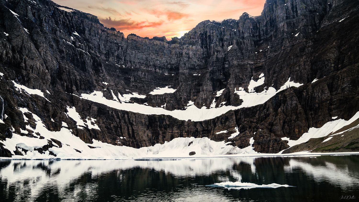 Iceberg Trail Montana Sunset
