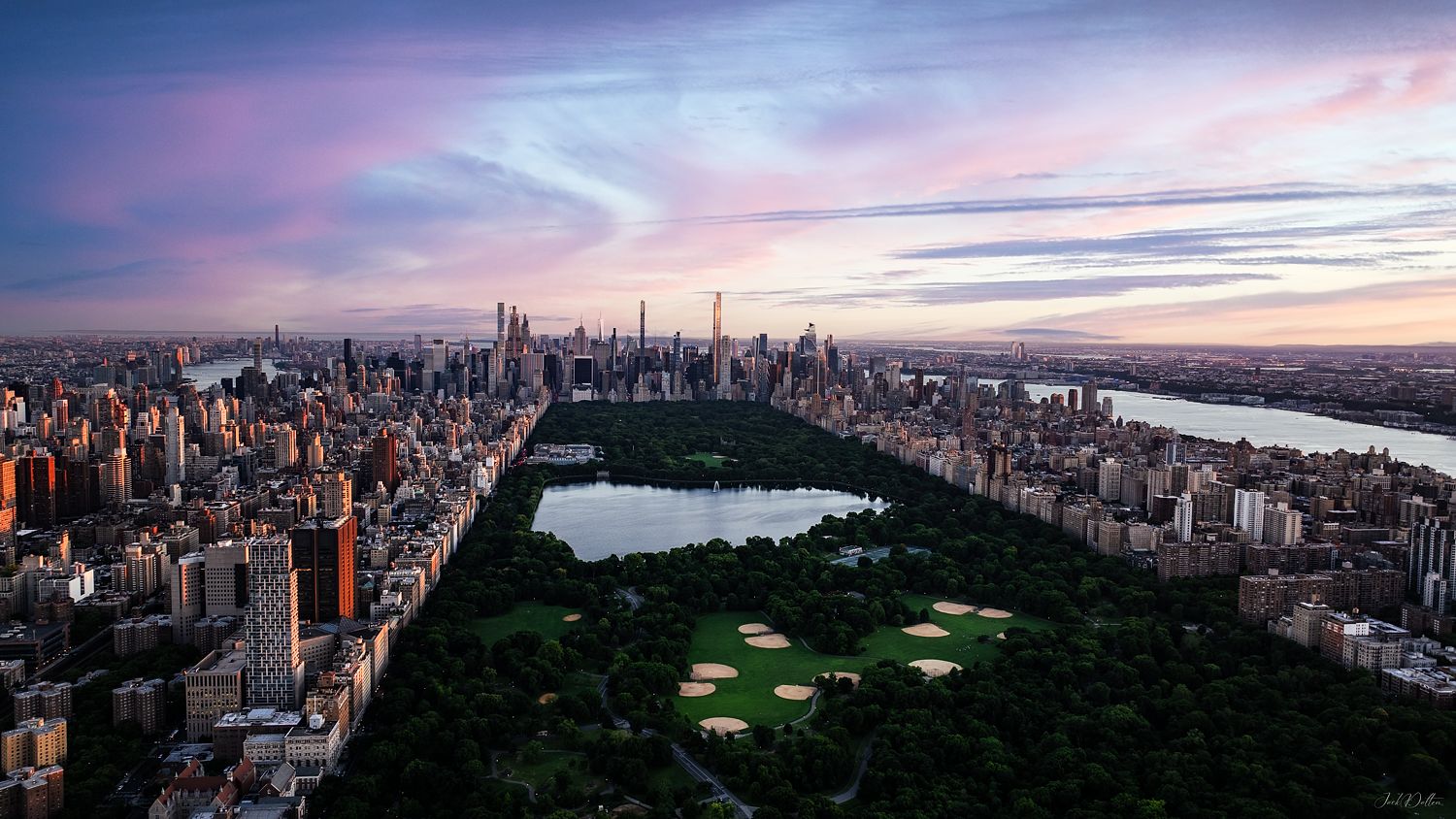New York City Central Park Sunset