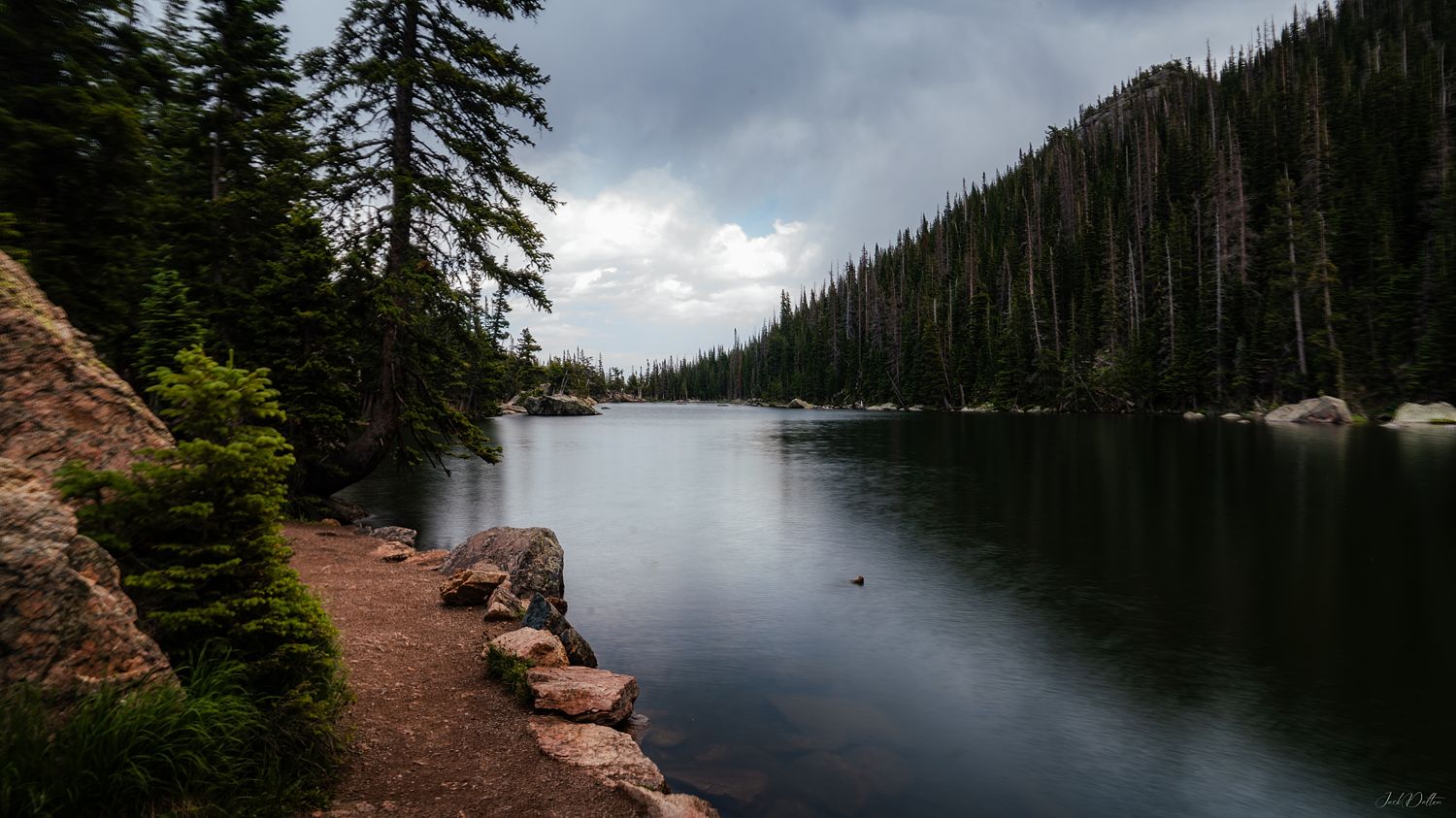 Rocky Mountains Lake Landscape
