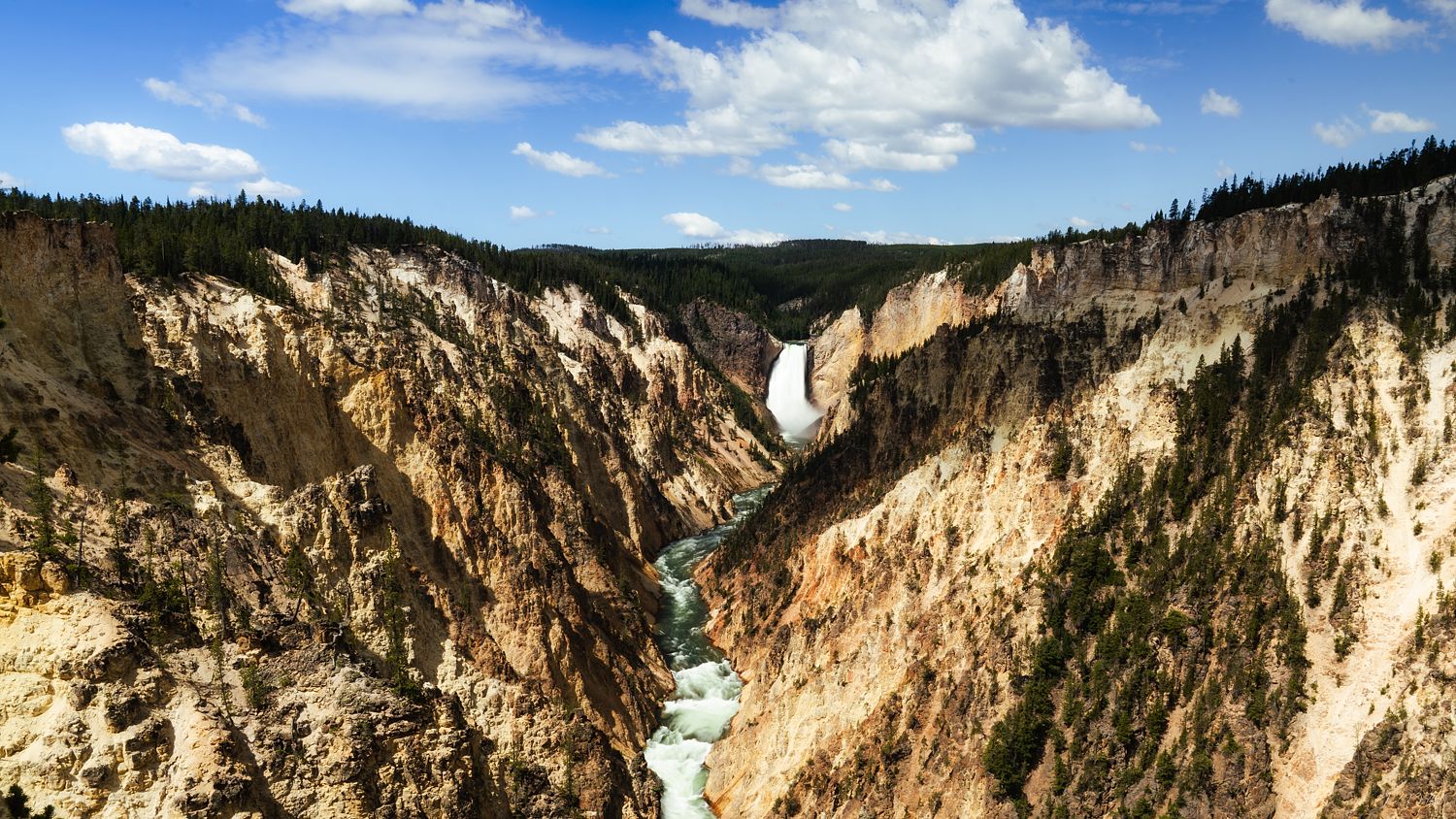 Yellowstone Grand Canyon Sunny